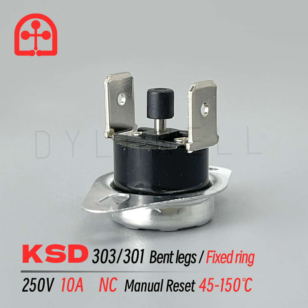 IMPORT KSD303 KSD301 45C 85 95 97C 150C Degree Celsuis 10A 250V Manual Reset Thermostat Normally