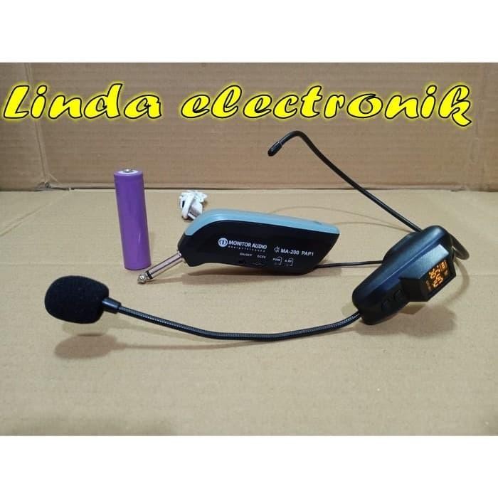 MONITOR AUDIO MA 200 PAP1 WIRELESS MICROPHONE HEADSET BANDO PORTABLE