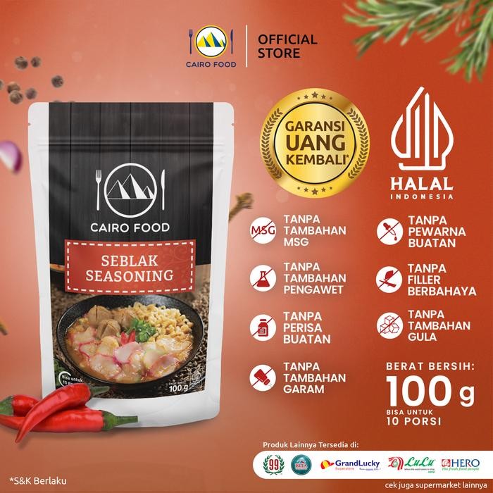 

Stok Baru Bumbu Seblak Seasoning - Cairo Food 100 gr