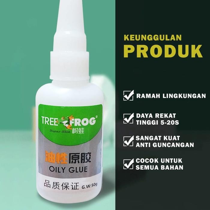 

LEM TREE FROG SUPER KUAT LEM SERBA GUNA OILY GLUE ORIGINAL