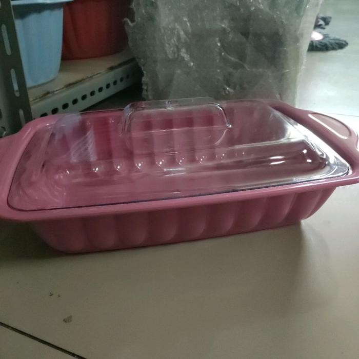 Tempat Saji MELAMIN 14' Inch Wadah Makanan MELAMIN / Prasmanan / Wadah saji Onyx 40CM PERSEGI