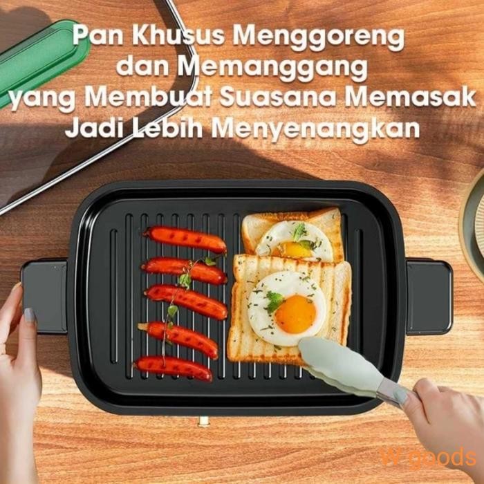 Bisa Spk Samono Multi Cooker Alat Masak All In One Hotpot Grill Hotpot Bbq Panci Listrik Serbaguna