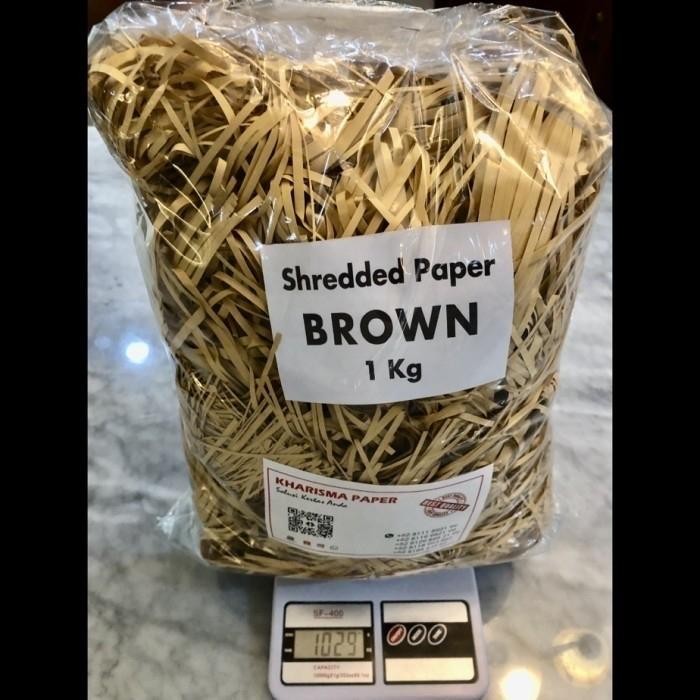 

Pilihan- Shredded Paper Brown / Kertas Serut/Cacah @ 1 Kg, Bahan Samson Kraft
