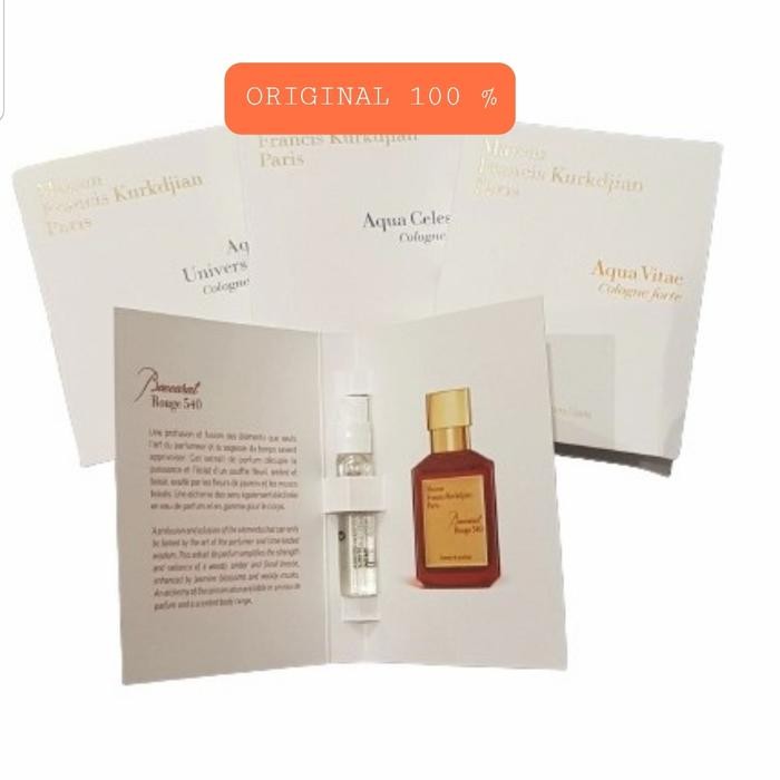 TERBARU parfum 2ml MFK Paris baccarat aqua universal celestia cologne forte RS752