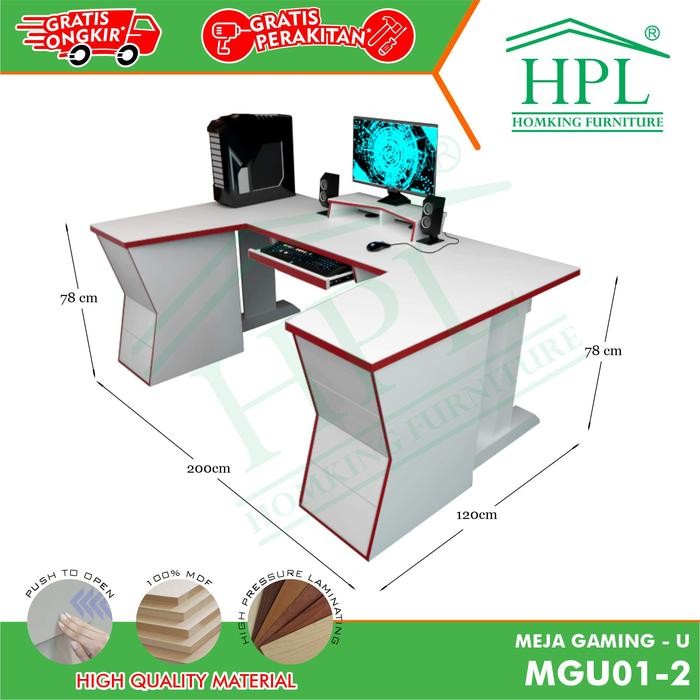 Meja Gaming Meja Kerja Meja Belajar Meja Komputer HPL