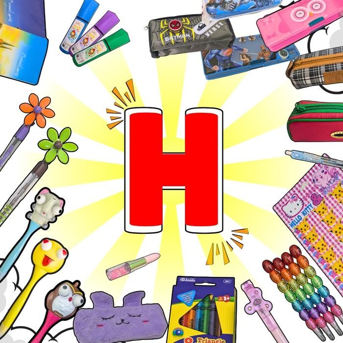 

LIVE Alat Tulis Lucu Bebas Pilih - Huruf H