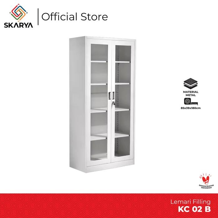 

Lemari Arsip Lemari Besi Filling Cabinet Pintu Kaca KC 02B (Baru)