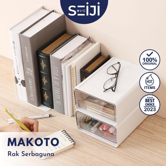

SEIJI KOTAK FILE LACI PENYIMPANAN DESK DRAWER STORAGE BOX STACKABLE