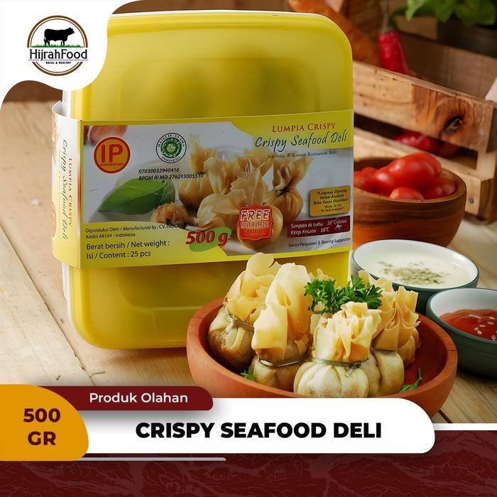 

Pilihan- Indopertama Crispy Seafood Deli Lumpia Seafood Krispi - 500 Gr