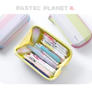 

KOKUYO WSG-PCJ202 NEW PASTEL PENCILCASE LARGE CAPACITY STATIONERY