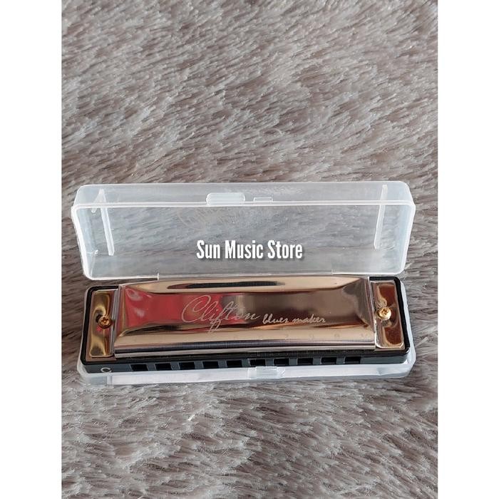 Harmonika 10 Hole Original Clifton Nada C - Harmonika Diatonik - Harmonika Diatonik 10 Lubang Nada C