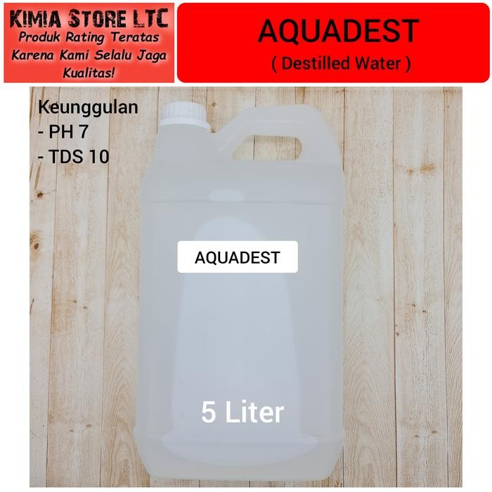 Aquadest 5 Liter / Air Suling / Destilled Water