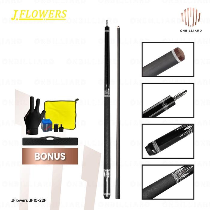 JFLOWERS JF10-22F Leather Grip Stick Carbon Cue Stick JF10-22 JF JFS Stik Play