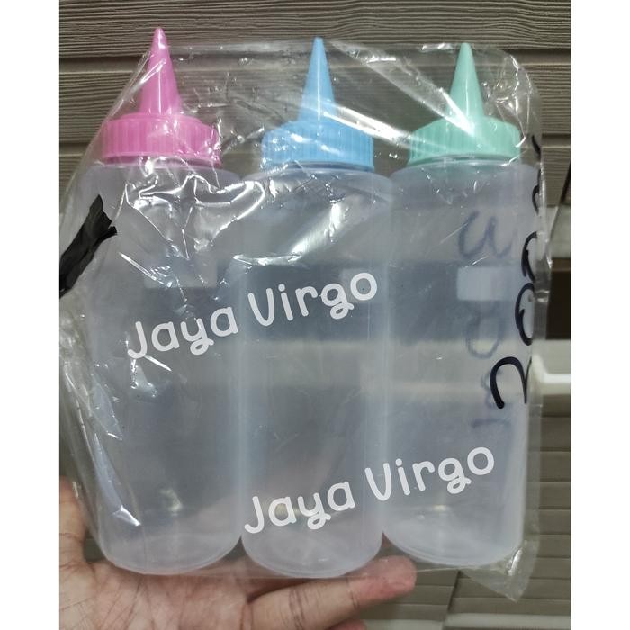 Botol Saos Lancip 300 Ml / Botol Mayonnaise / Botol Kecap Lancip