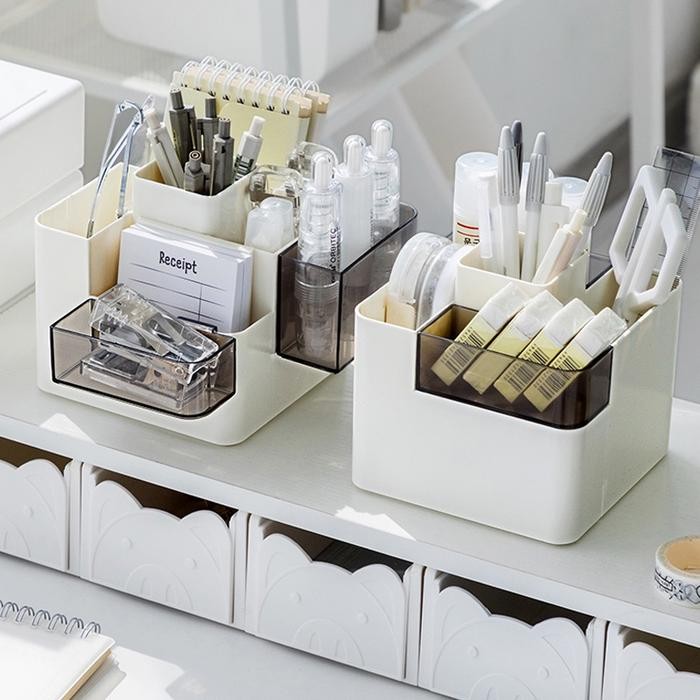 

Khusus Grab! Kotak Wadah Penyimpanan Pena Pensil Pulpen Kuas Makeup Serbaguna