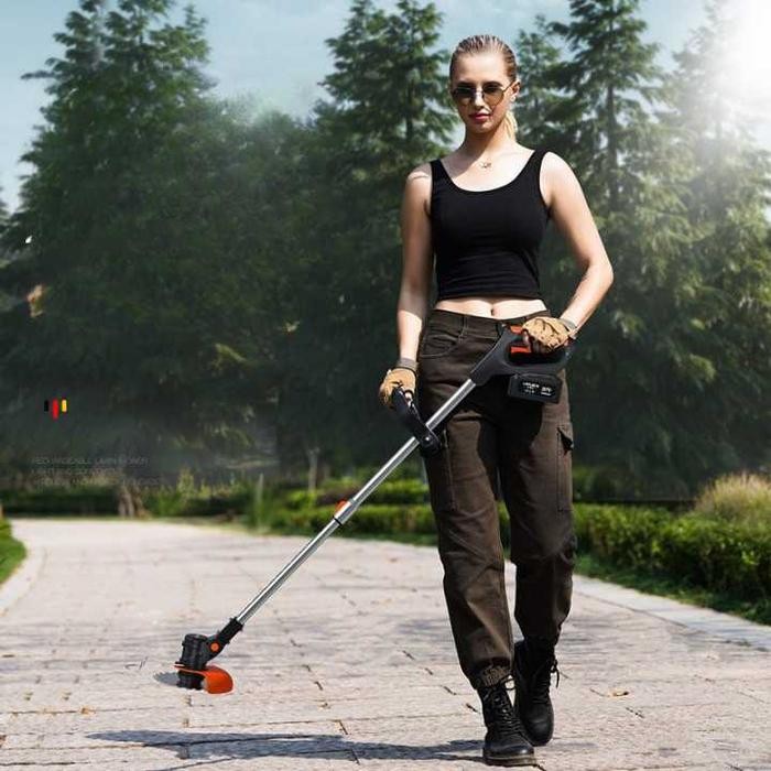 Mesin Potong Rumput Electrik Grass Trimmer 4000mAh