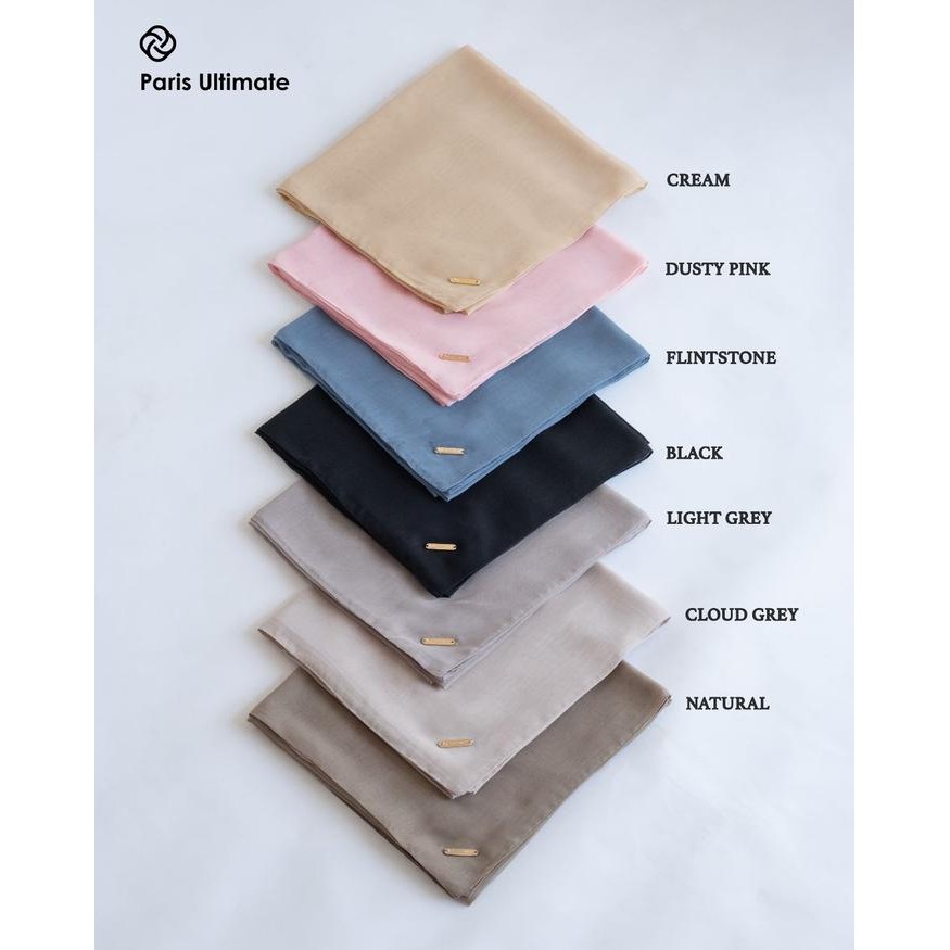 Pilihan- Hijab Deenay Segi Empat Polos Paris Ultimate New