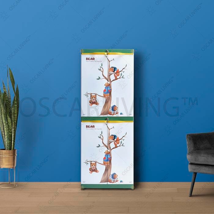 Lemari Plastik Sinbak Mini Lemari Pakaian Anak + Kunci LEMARI KARAKTER FULL RAK