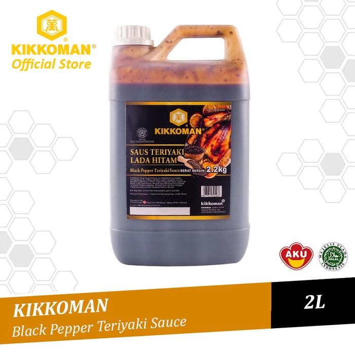 

DISKON Kikkoman Black Pepper Teriyaki Sauce Saus Lada Hitam Halal Jerigen 2L READY STOCK