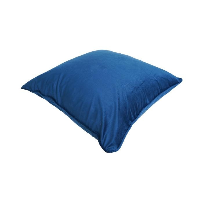 Sarung Bantal Sofa 55X55 Cm Velvet Poseidon - Biru