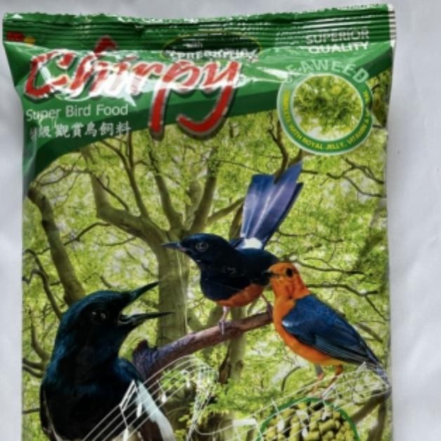 chirpy seweed with prebiotik pur hijau pakab burung murai kacer dll