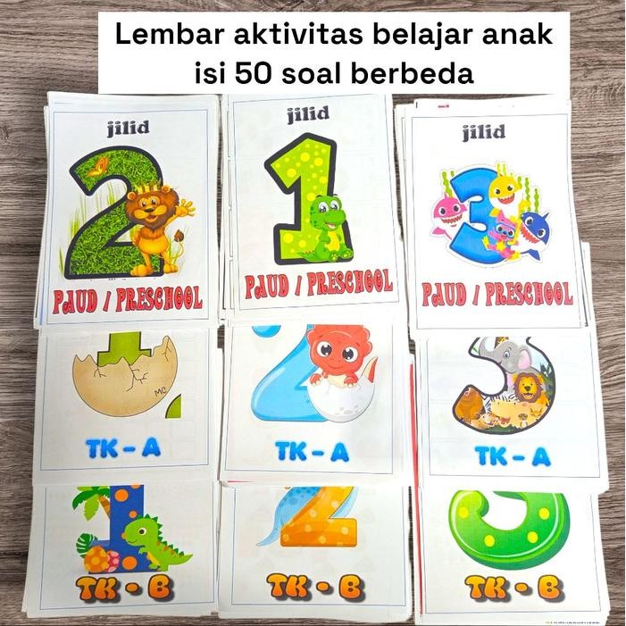 

New Lembar Kerja Anak Isi 50 Soal Bervariasi untuk PAUD dan TK - Stationery