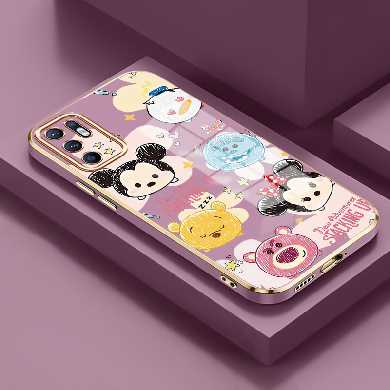 Casing Untuk OPPO Reno 6 4G Reno 6 5G Case Casing HP Softcase silikon Kasing elektroplating mewah an