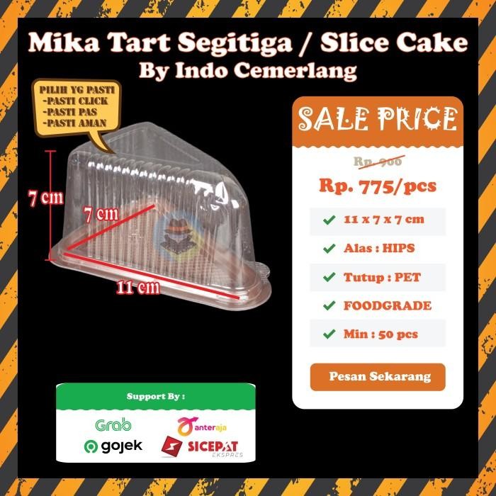 

(DUS) Mika Cake Segitiga Tart Slice Segitiga Kue Potong Segitiga
