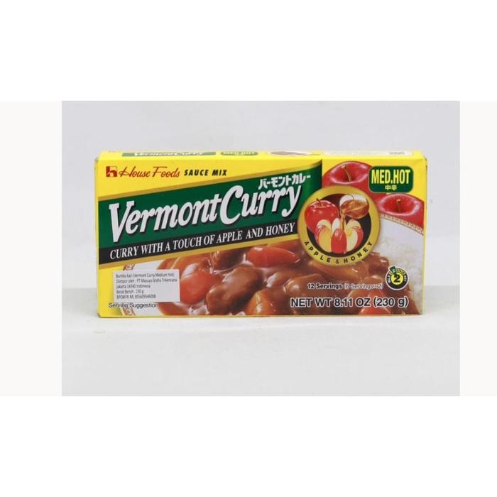 

ORIGINAL HOUSE VERMONT CURRY JUMBO MILD-HOT C593M 230 GR READY STOCK