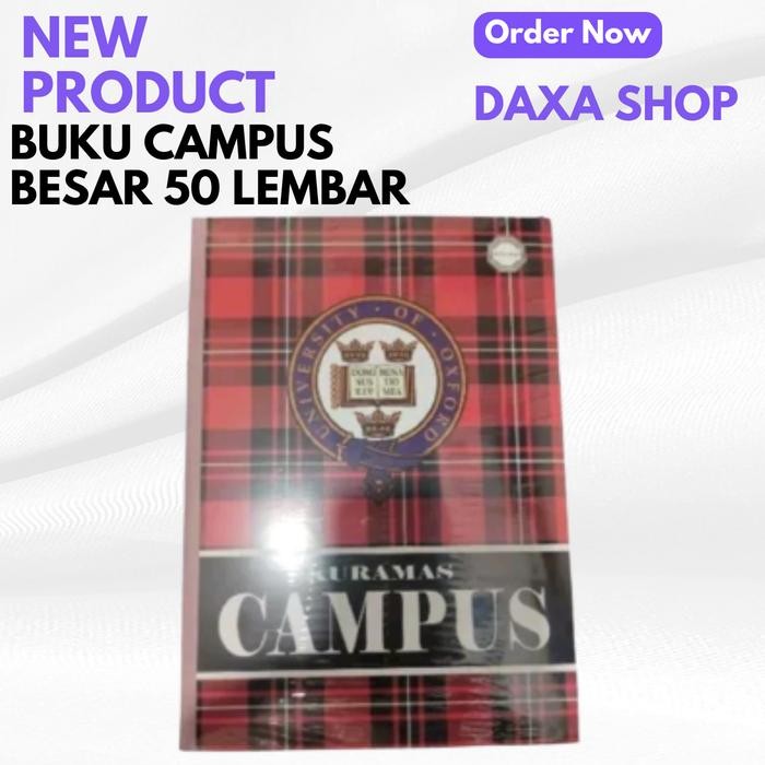 

New 1 Pack 10 Buah Buku Campus Besar Panjang 50 Lembar Paper Stationery