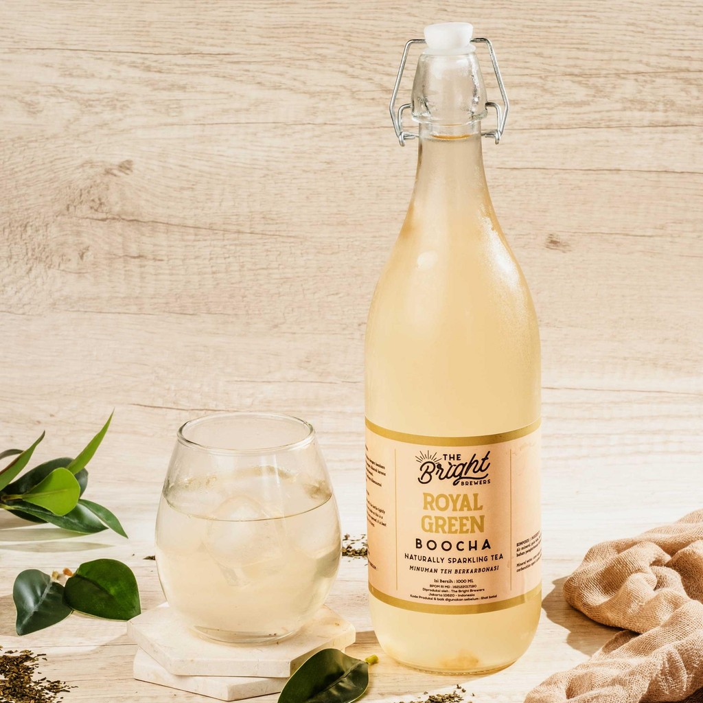 

Kombucha Green Tea Original 1 Liter - The Bright Brewers - Teh Hijau