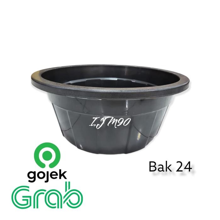 Baskom Plastik Besar Diameter 55cm Ember Plastik BAK 24 Hitam