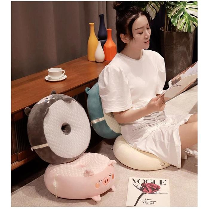 Pilihan- Bantal Donat Karakter Lucu Bahan Yelvo Isian Dakron Sni Hadiah Ulang Tahun Natal