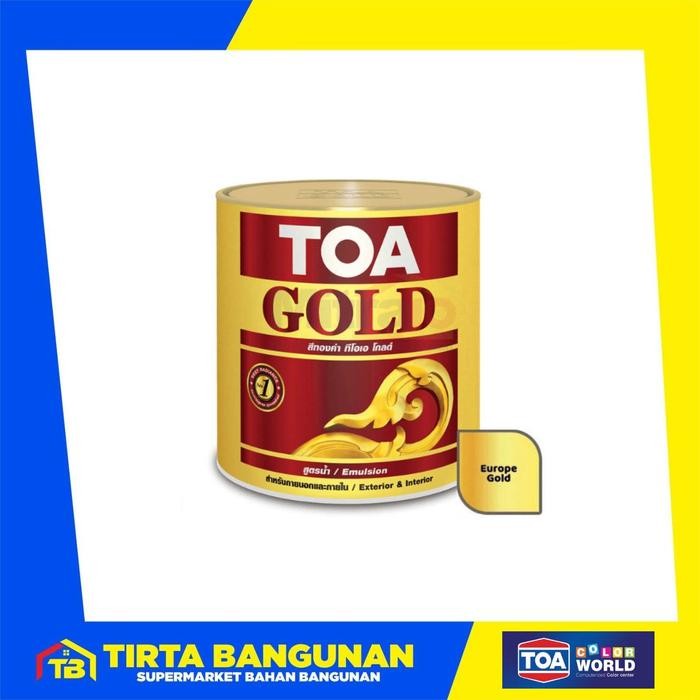Dulux - Toa Gold Gw707 Europe Gold 0.946 Liter Cat Emas Interior & Exterior