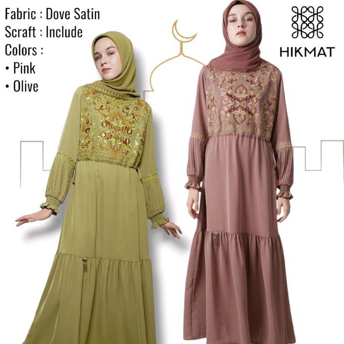 Pilihan- [New Colour] D7856 - Abaya Hikmat Fashion Original