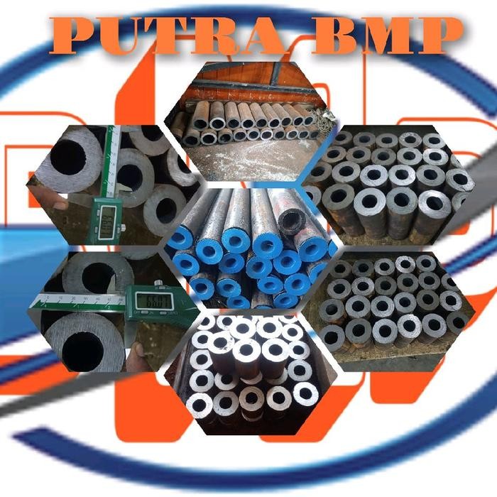 pipa boring besi OD 120 mm x id 60 mm x panjang 200 mm