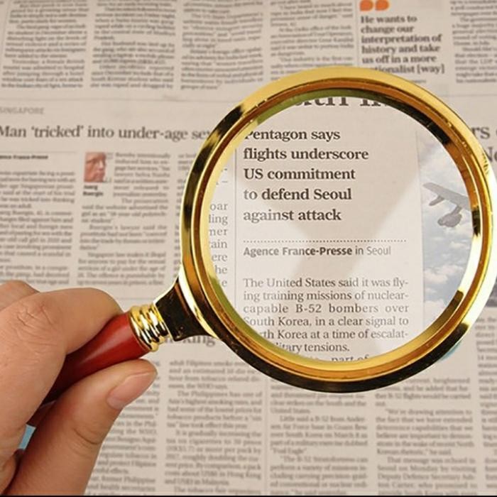 

SALE TLP Premium Magnifier Glas Kaca Pembesar,80mm antik