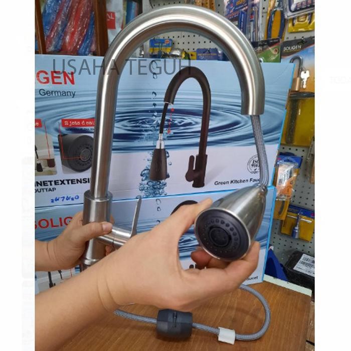 Kran Angsa Tarik Soligen Ss Kran Cuci Piring Panas Dingin Stainless Promo 