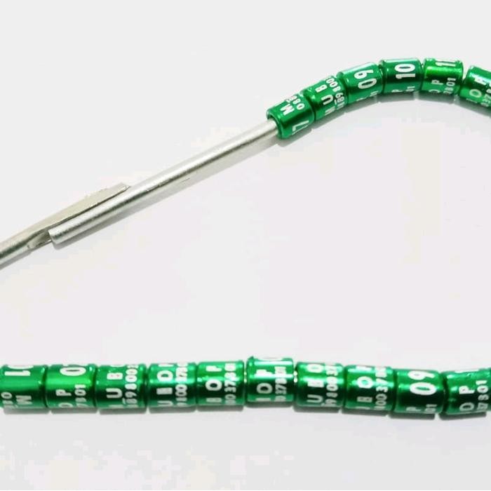 Chocolatoslatoe Paket Hemat Ring Burung Kenari Pesan Nama Isi 10 Ring Canary Custom Nama Isi 10