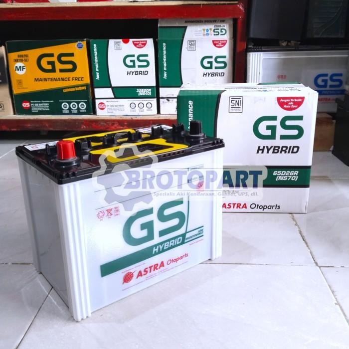 Paling Laris Aki Mobil Isuzu Elf Nkr 55 66, Panther Accu Gs Astra Hybrid Ns70 65Ah Terlariss 
