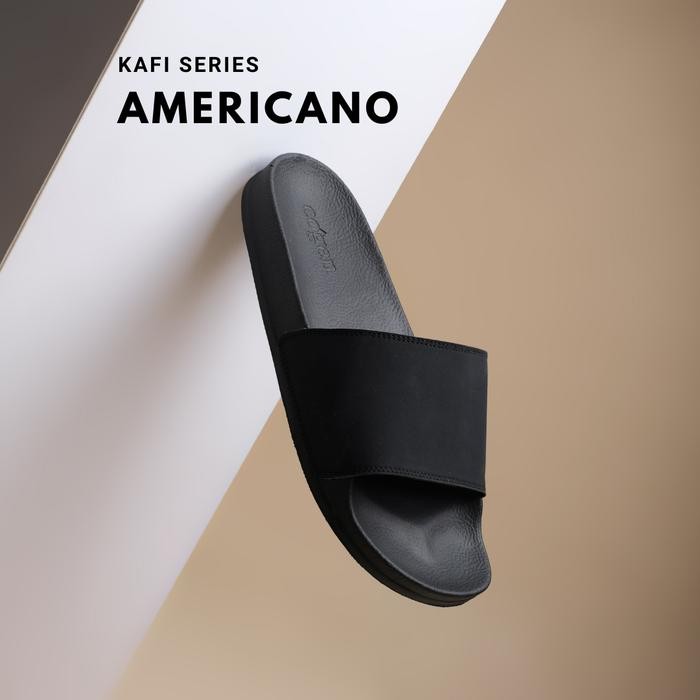 Brodo - Sandal Pria Slop Rubber Sendal Slide Cowo Kafi Series - Americano