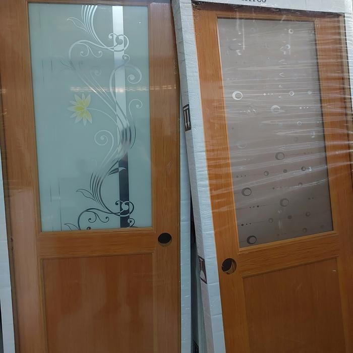 Pintu Kamar Mandi Upvc-Pintu Kamar Mandi Kaca Siap Pasang