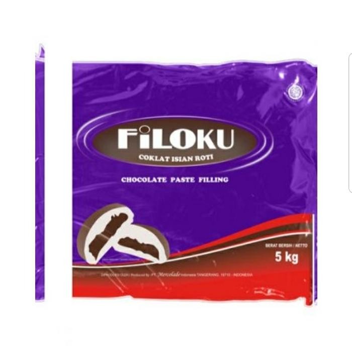 

Filoku cokelat pasta filling 5 kg coklat filling isian roti