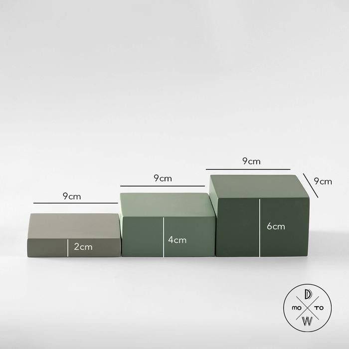 Props Fotografi - Podium / Leveling Balok Kubus dan Tabung Minies