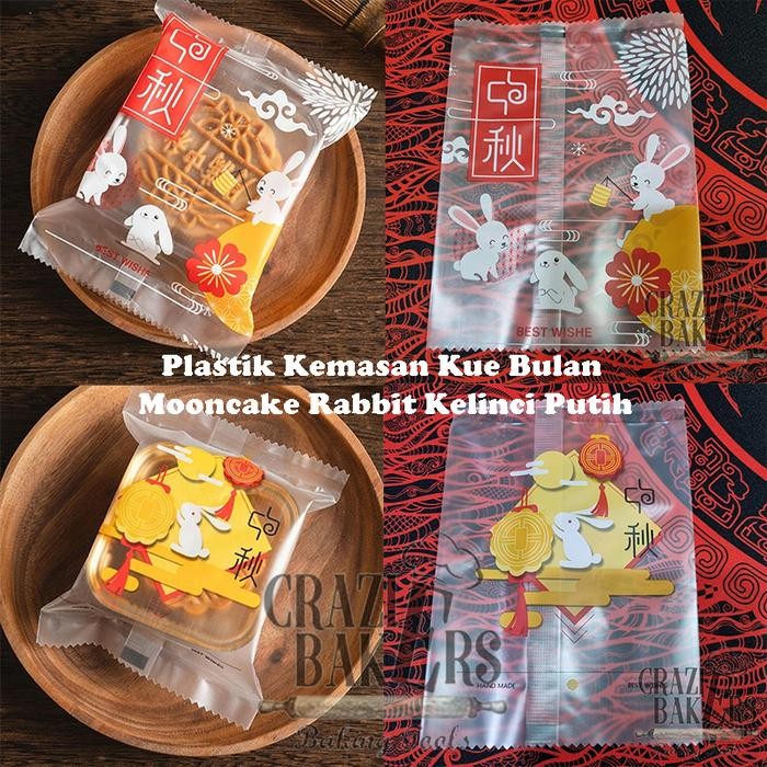 Plastik Kemasan Kue Bulan Mooncake Rabbit Kelinci Putih
