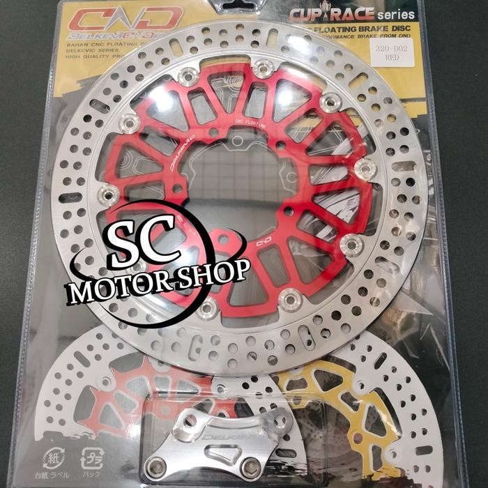 Grosir Piringan Cakram Depan Delkevic + Breket Cnc Vixion Old - Vixion Nvl Terlariss 