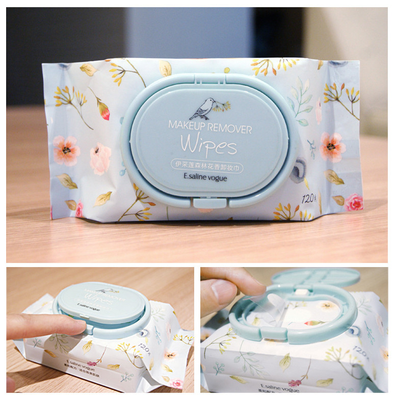 Ezelin Makeup Remover Wipes Clean Face 120 Pieces Of Floral And