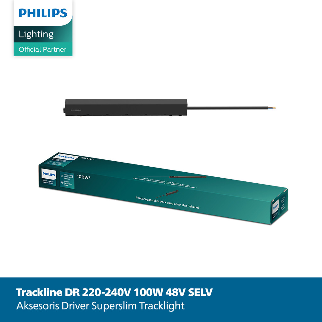 Philips Lampu LED Tracklight Driver 220-240V 100W 48V SELV