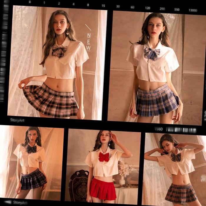 SEXY Rebecca - Sexy Lingerie Student Costume England School