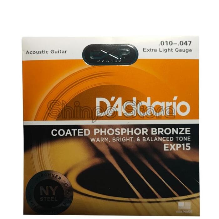Senar Gitar Akustik D'addario String EXP15 EXP26 EXP16